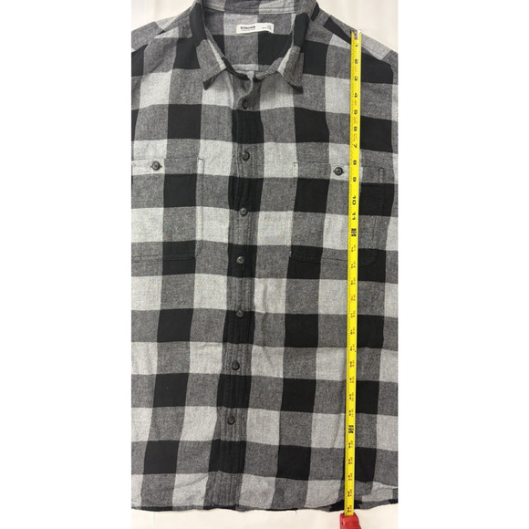 Sonoma Gray & Black Long Sleeve Flannel Shirt Mens 2XL - Picture 8 of 9